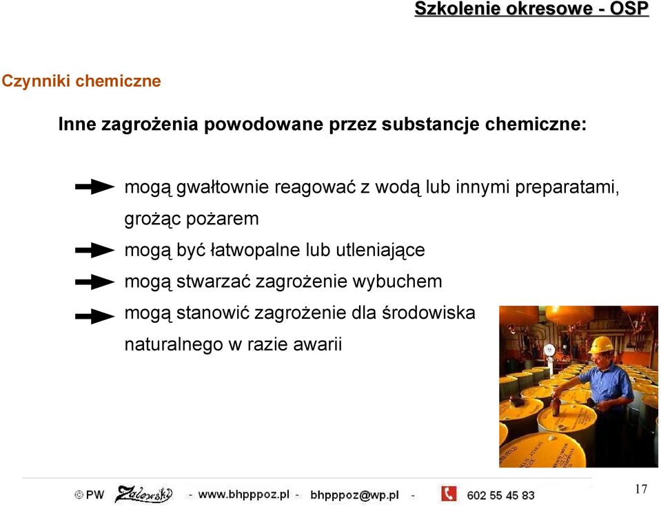 grożąc pożarem mogą być łatwopalne lub utleniające mogą stwarzać