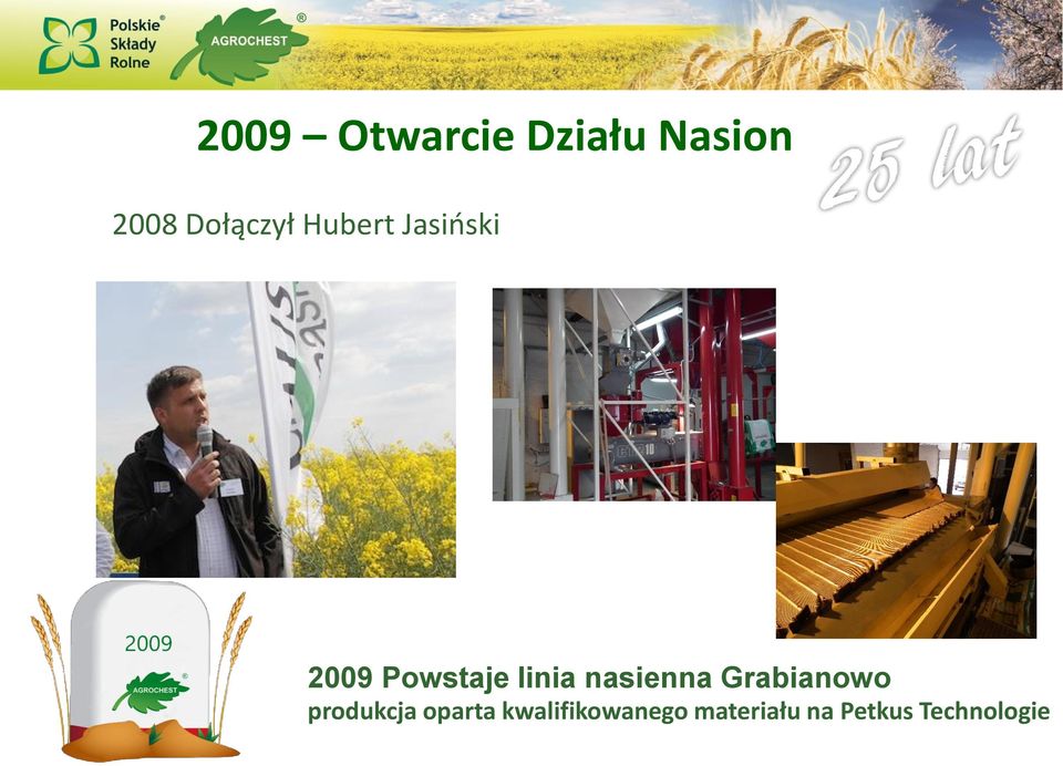 linia nasienna Grabianowo produkcja