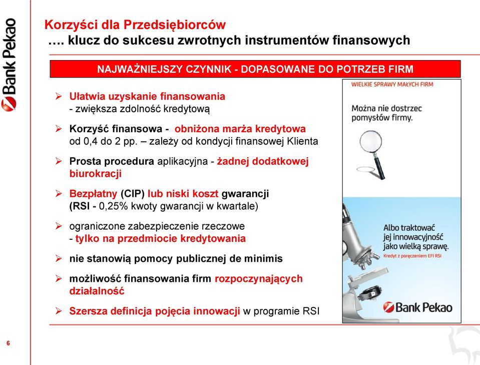 Korzyść finansowa - obniżona marża kredytowa od 0,4 do 2 pp.