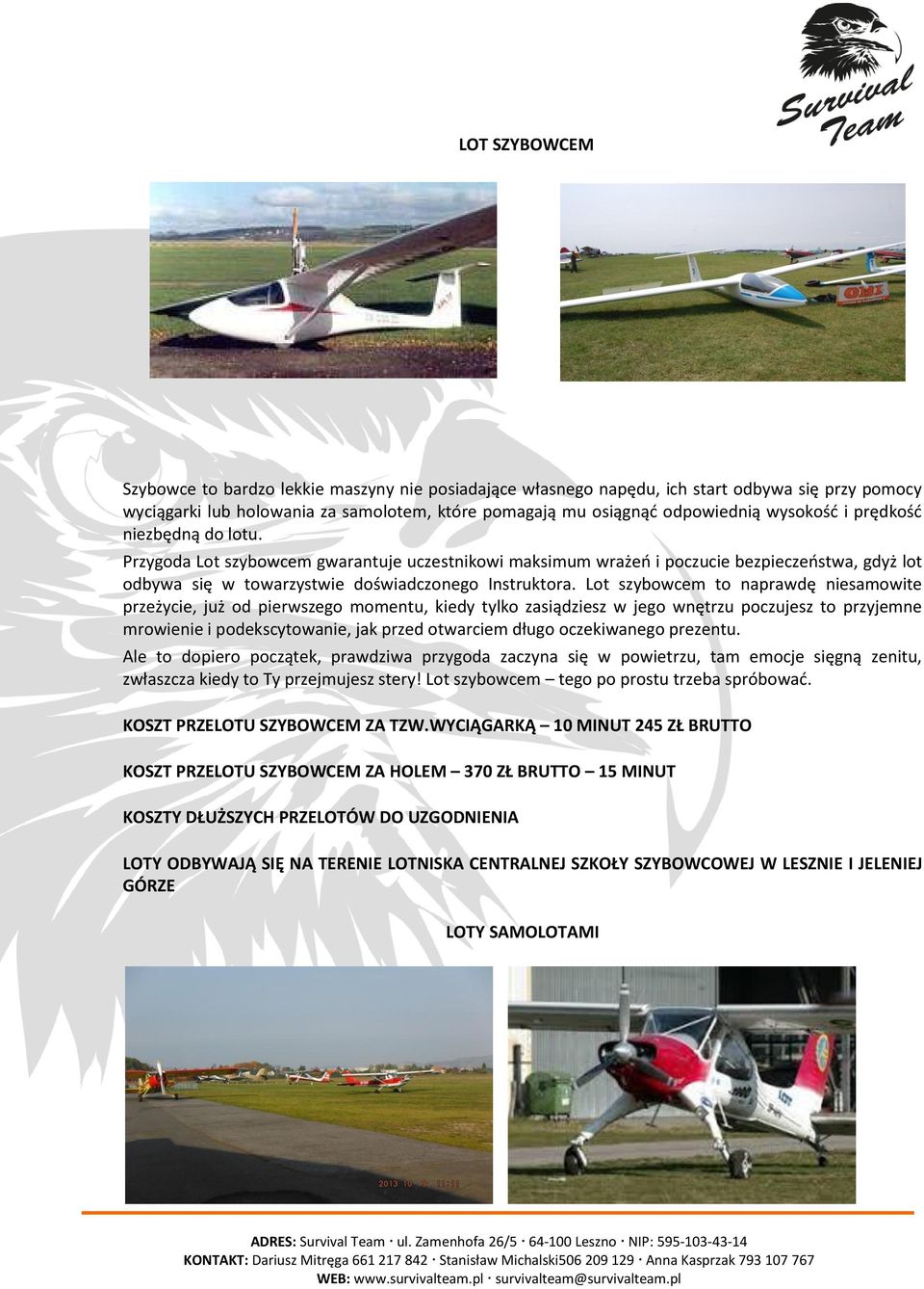 Lot szybowcem to naprawdę niesamowite przeżycie, już od pierwszego momentu, kiedy tylko zasiądziesz w jego wnętrzu poczujesz to przyjemne mrowienie i podekscytowanie, jak przed otwarciem długo
