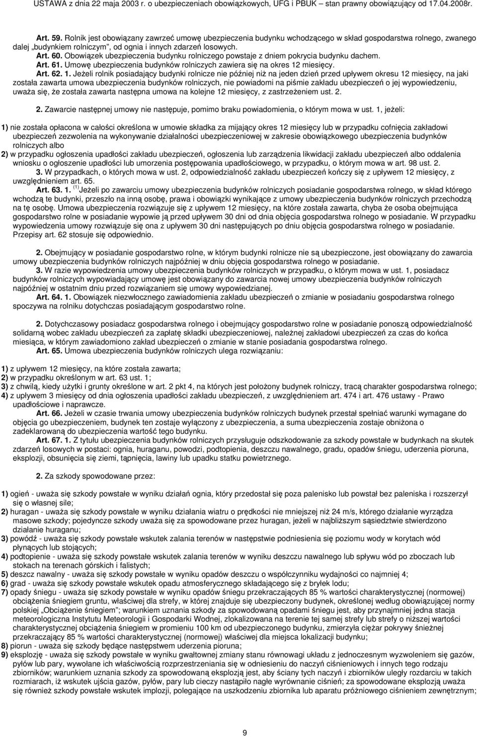 miesięcy. Art. 62. 1.