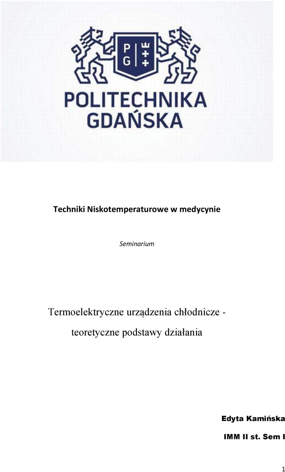 urządzenia chłodnicze - teoretyczne