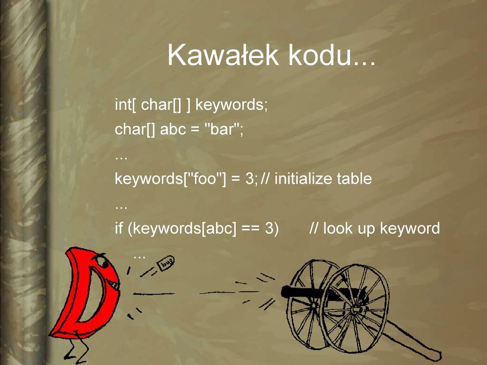 = "bar";.