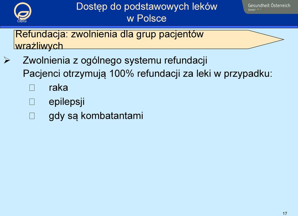 refundacji Pacjenci otrzymują 100% refundacji