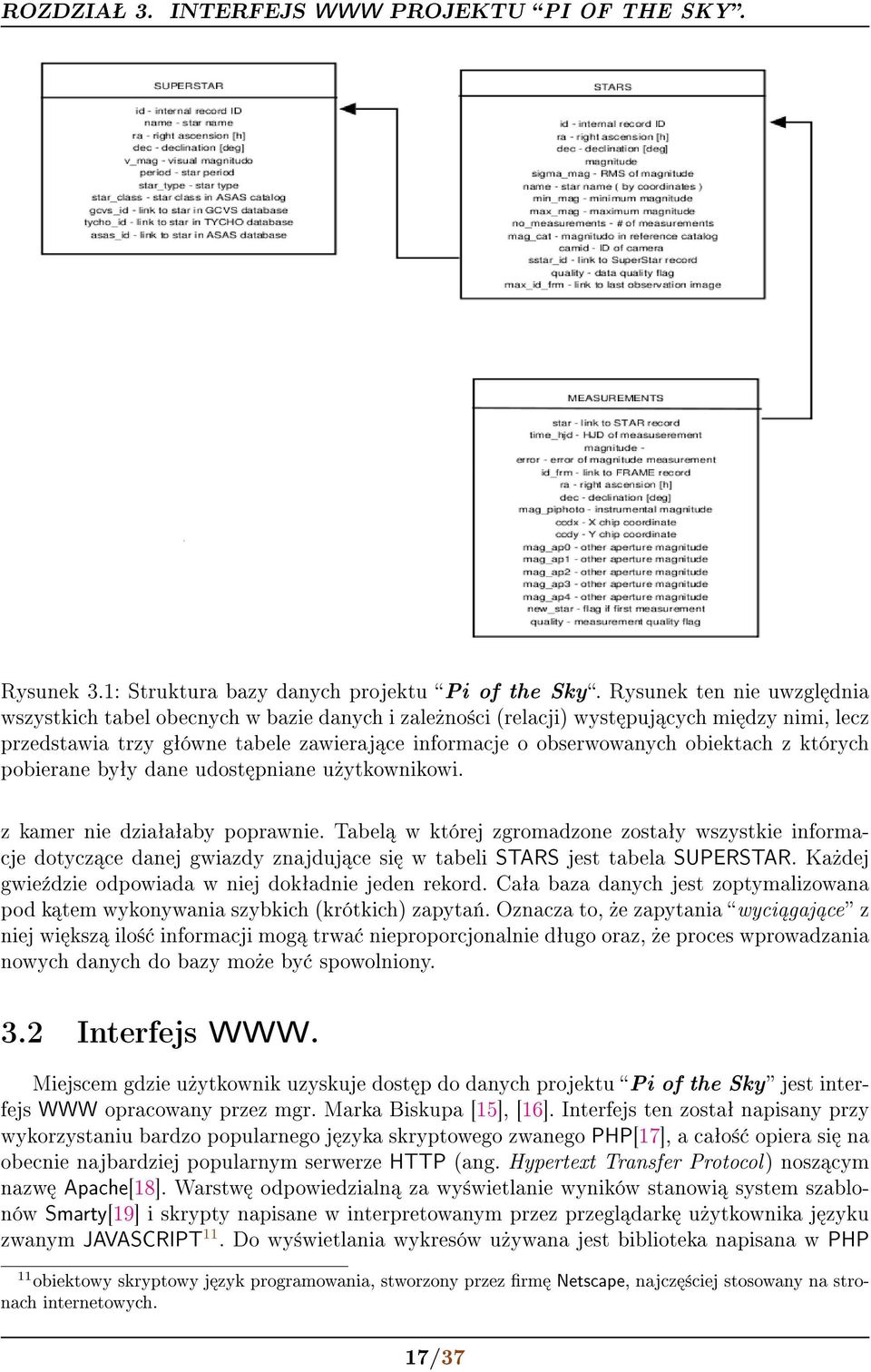 obiektach z których pobierane byªy dane udost pniane u»ytkownikowi. z kamer nie dziaªaªaby poprawnie.