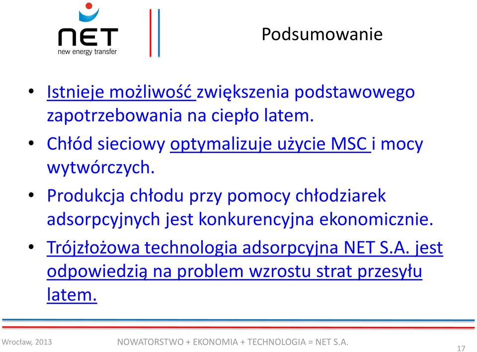 Produkcja chłodu przy pomocy chłodziarek adsorpcyjnych jest konkurencyjna