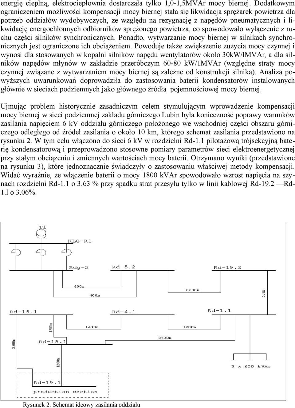likwidację energochłonnych odbiorników sprężonego powietrza, co spowodowało wyłączenie z ruchu części silników synchronicznych.