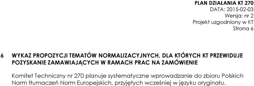 Techniczny nr 270 planuje systematyczne wprowadzanie do zbioru Polskich