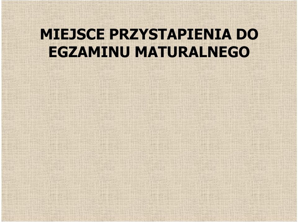 jeżeli nie ma możliwości powołania zespołu przedmiotowego do przeprowadzenia części ustnej z danego przedmiotu.