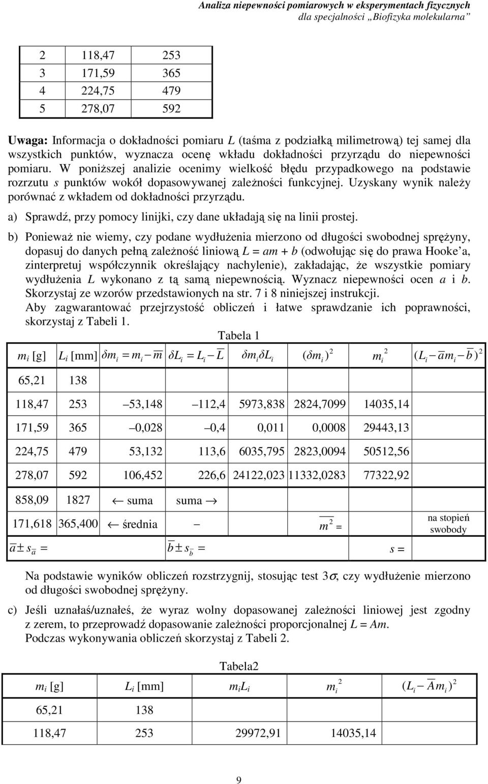 Uzkn nk nleŝ porónć z kłdem od dokłdnośc przrządu. Sprdź, prz pomoc lnjk, cz dne ukłdją ę n ln protej.