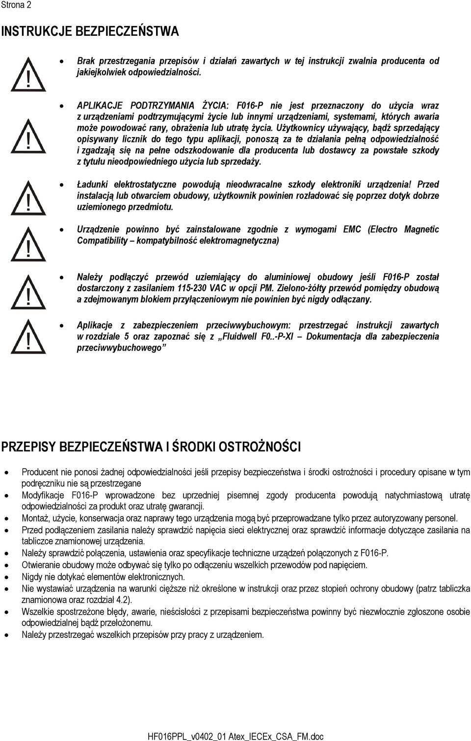 utratę życia.