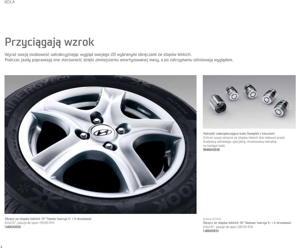Nakrętki zabezpieczające koła (komplet z kluczem) Ochroń swoje obręcze ze stopów lekkich (lub stalowe) przed kradzieżą zakładając specjalną, chromowaną