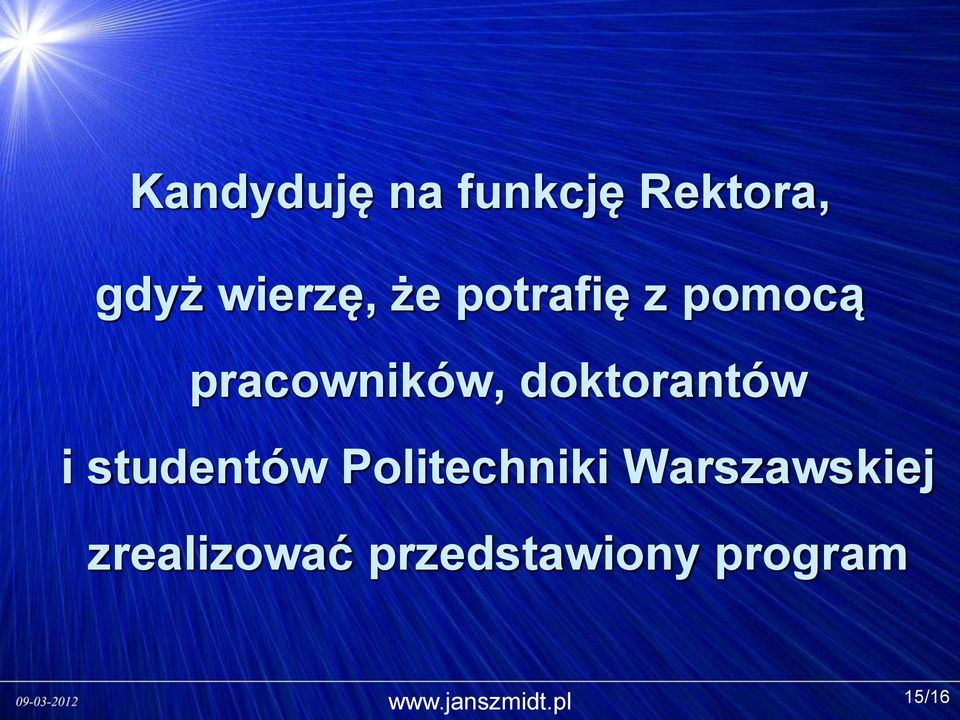 doktorantów i studentów Politechniki