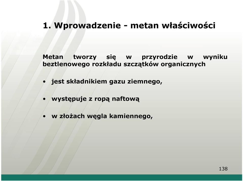 szczątków organicznych jest składnikiem gazu
