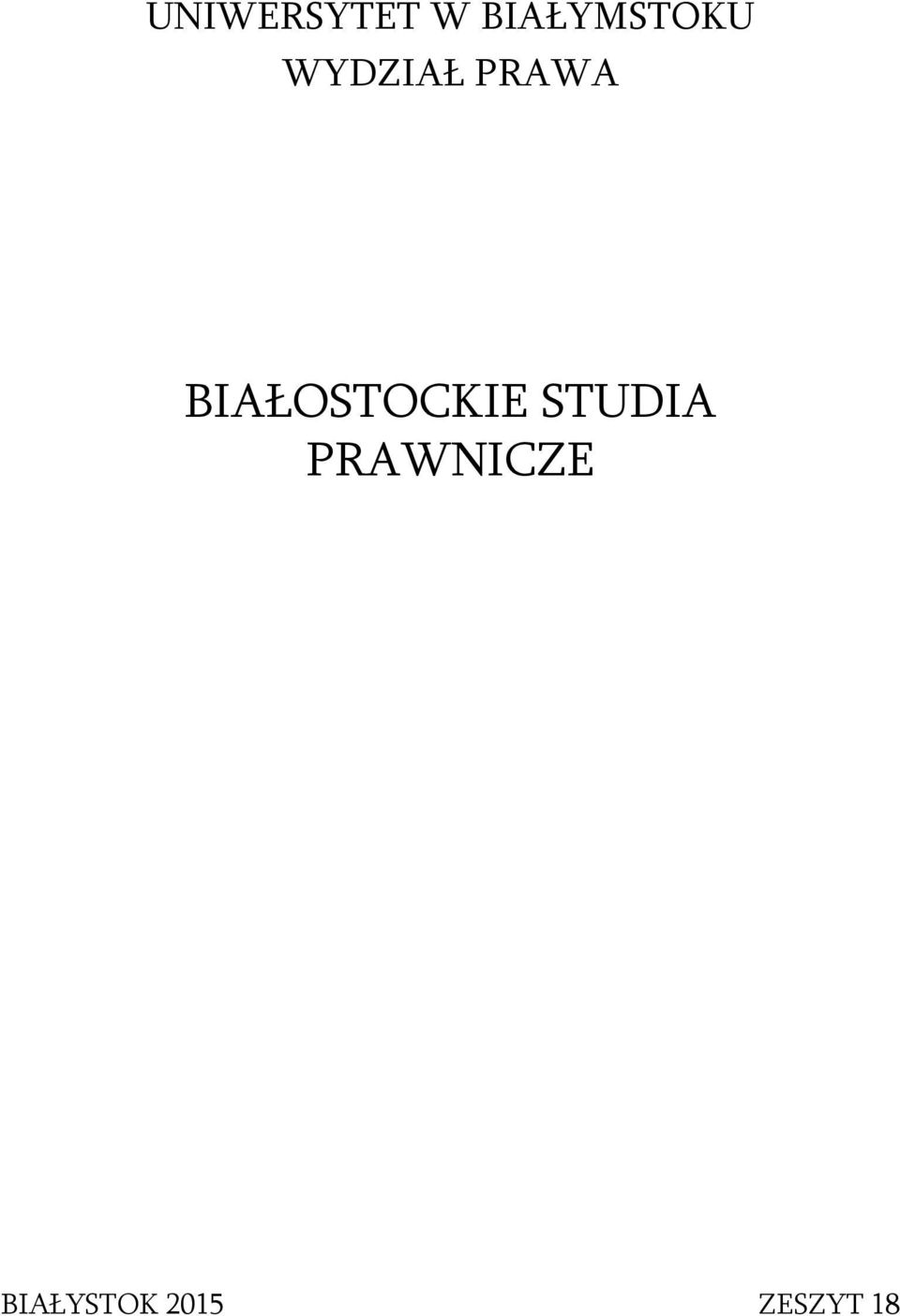PRAWA BIAŁOSTOCKIE