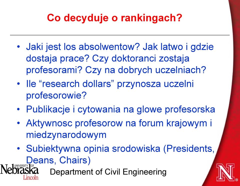 Ile research dollars przynosza uczelni profesorowie?