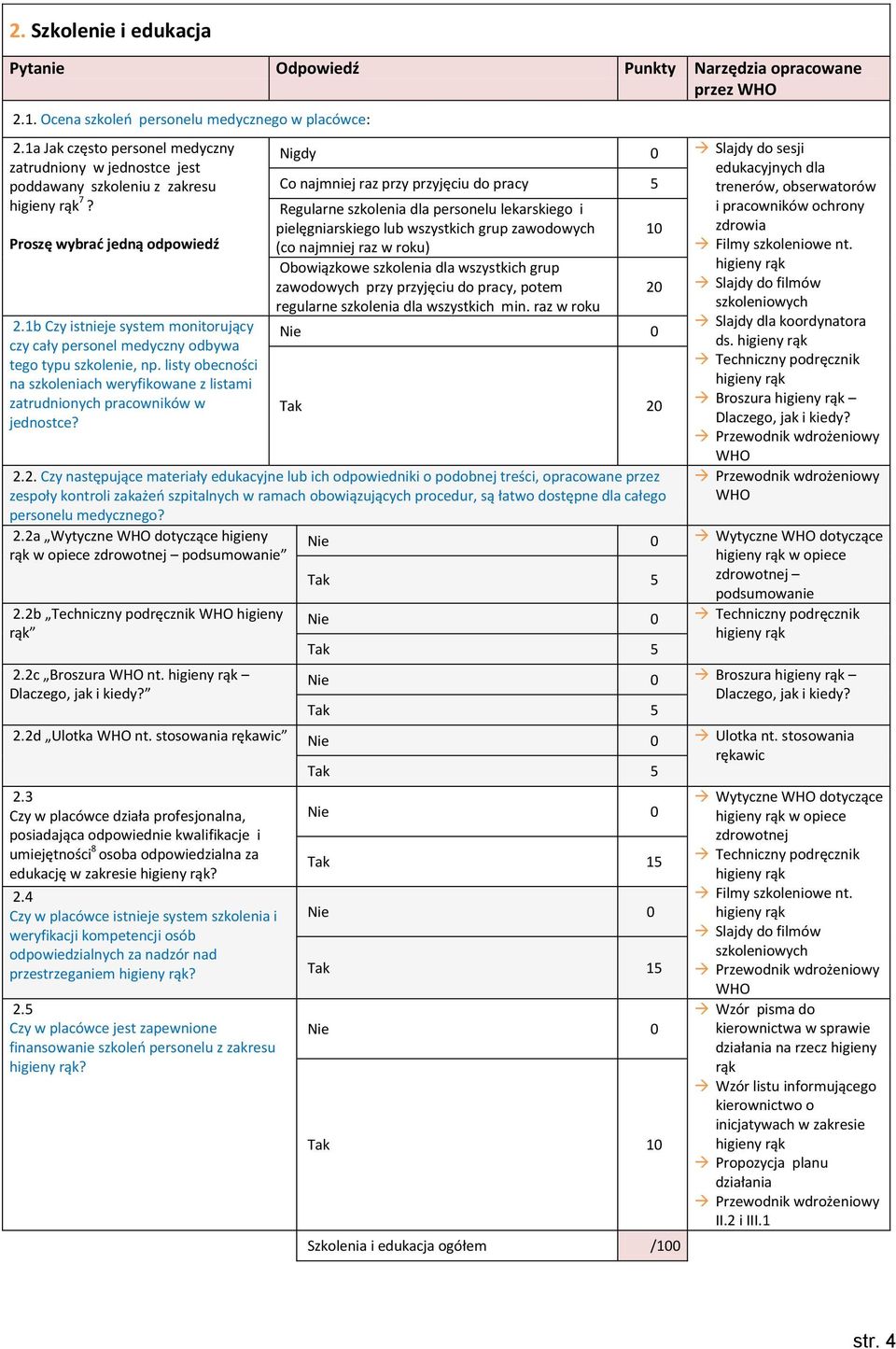 listy obecności na szkoleniach weryfikowane z listami zatrudnionych pracowników w jednostce?
