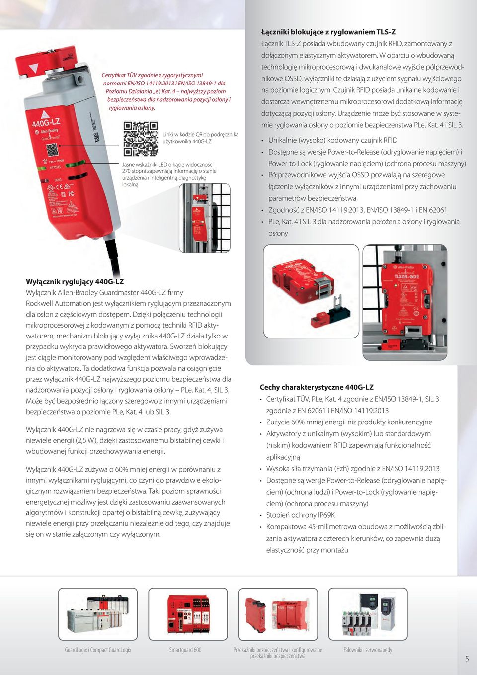 z ryglowaniem TLS-Z Łącznik TLS-Z posiada wbudowany czujnik RFID, zamontowany z dołączonym elastycznym aktywatorem.