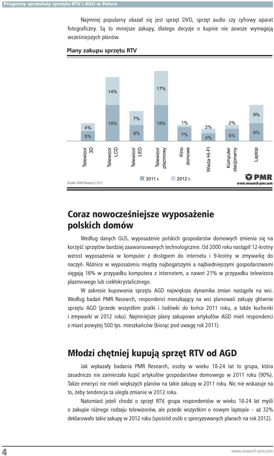 Coraz nowocześniejsze wyposażenie polskich domów Według danych GUS, wyposażenie polskich gospodarstw domowych zmienia się na korzyść sprzętów bardziej zaawansowanych technologicznie.