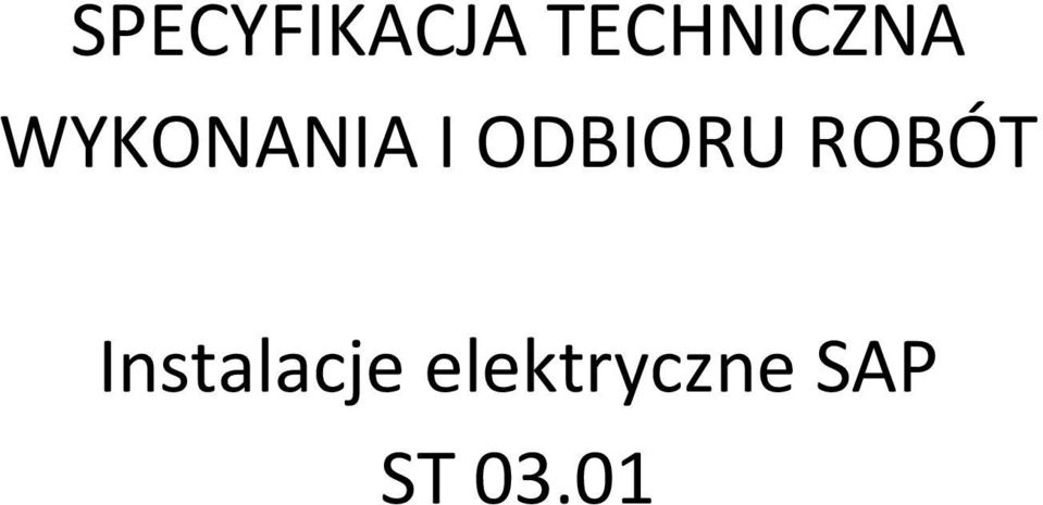 I ODBIORU ROBÓT