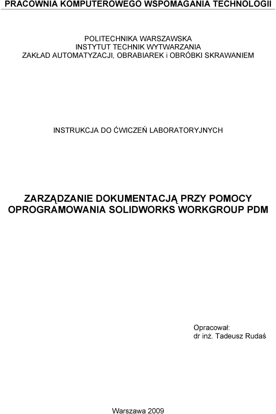 SKRAWANIEM INSTRUKCJA DO ĆWICZEŃ LABORATORYJNYCH ZARZĄDZANIE DOKUMENTACJĄ PRZY