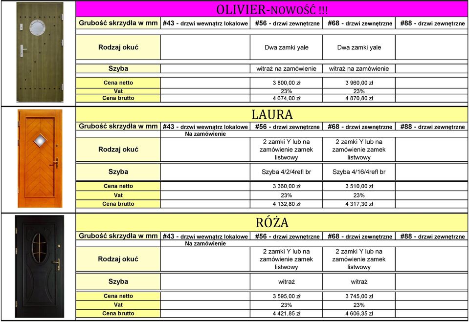 960,00 zł 4 674,00 zł 4 870,80 zł LAURA Na 4/2/4refl br 4/16/4refl