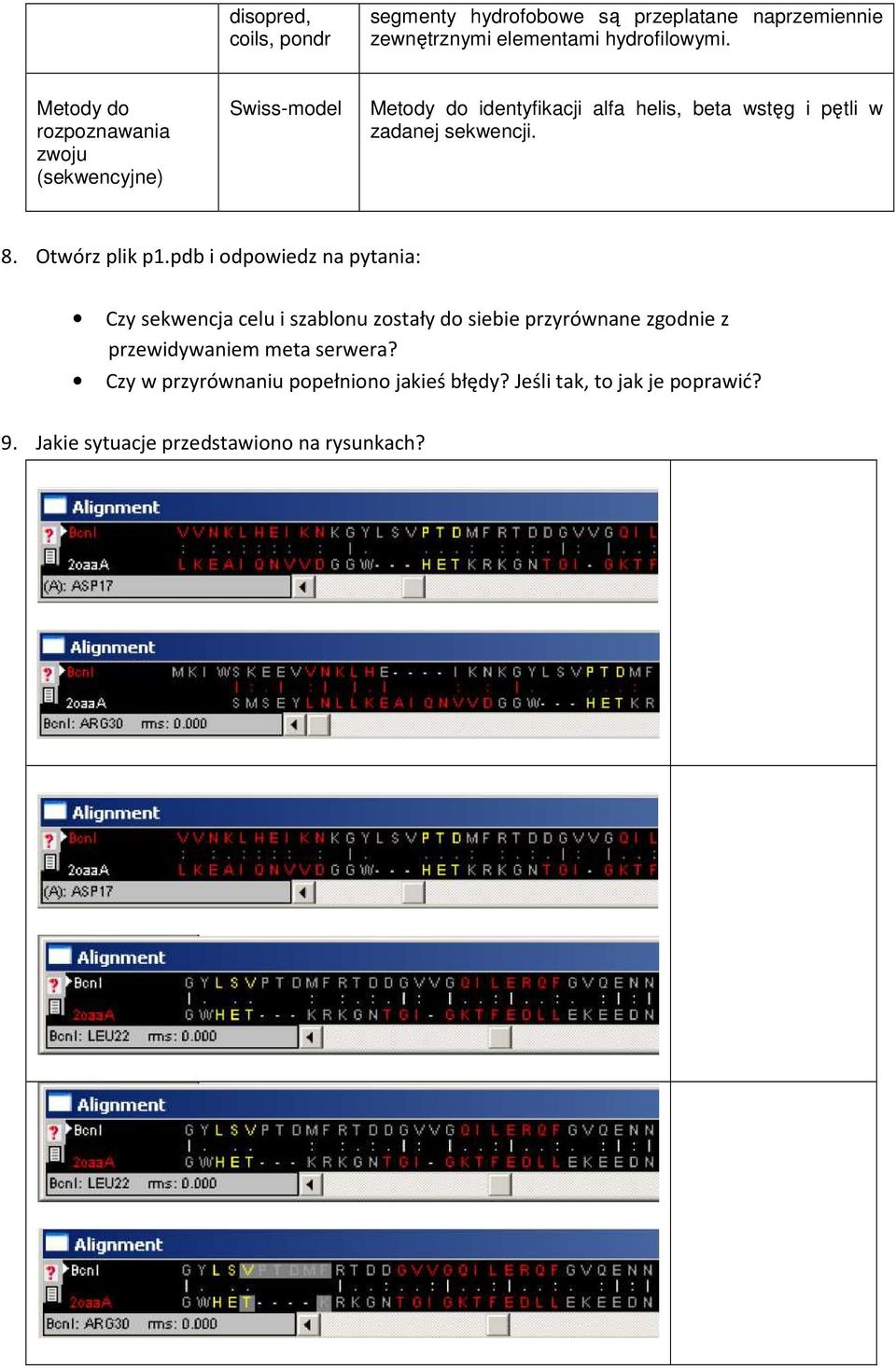 sekwencji. 8. Otwórz plik p1.