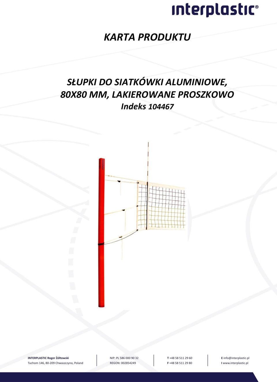 ALUMINIOWE, 80X80 MM,