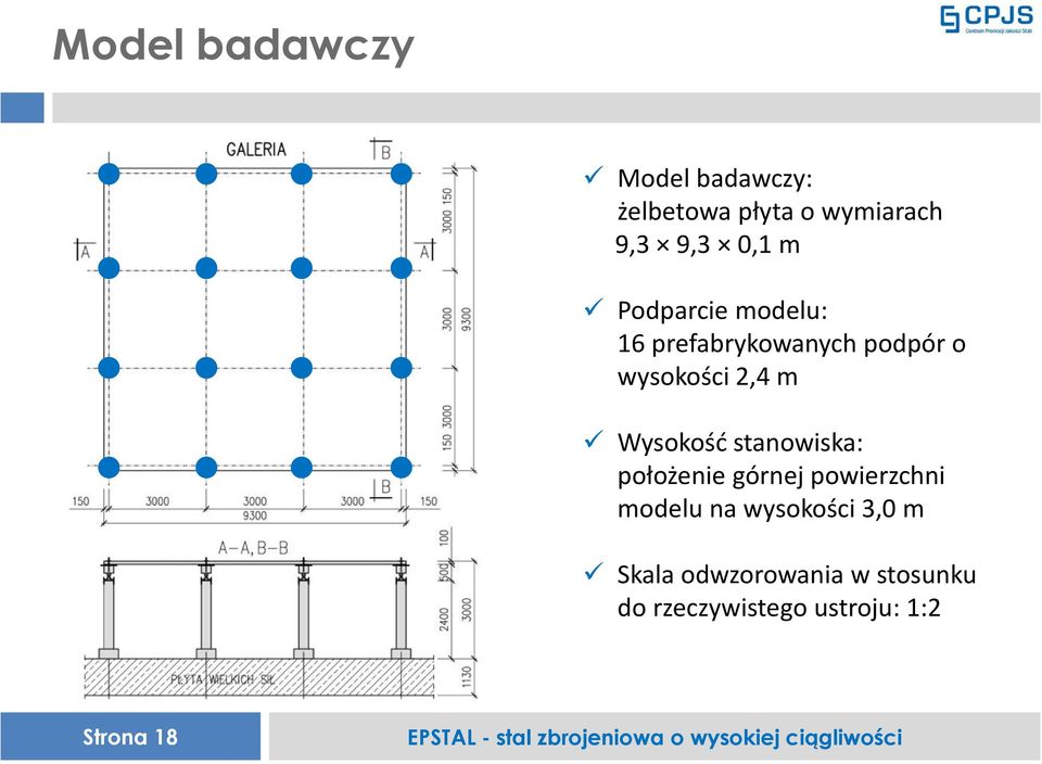 Wysokość stanowiska: położenie górnej powierzchni modelu na wysokości