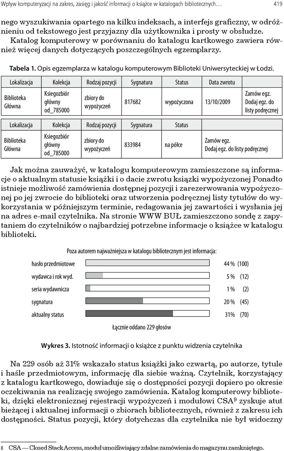 Opis egzemplarza w katalogu komputerowym Biblioteki Uniwersyteckiej w Łodzi.