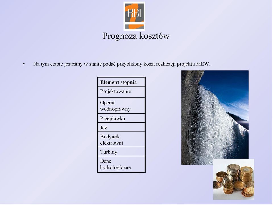 Element stopnia Projektowanie Operat wodnoprawny