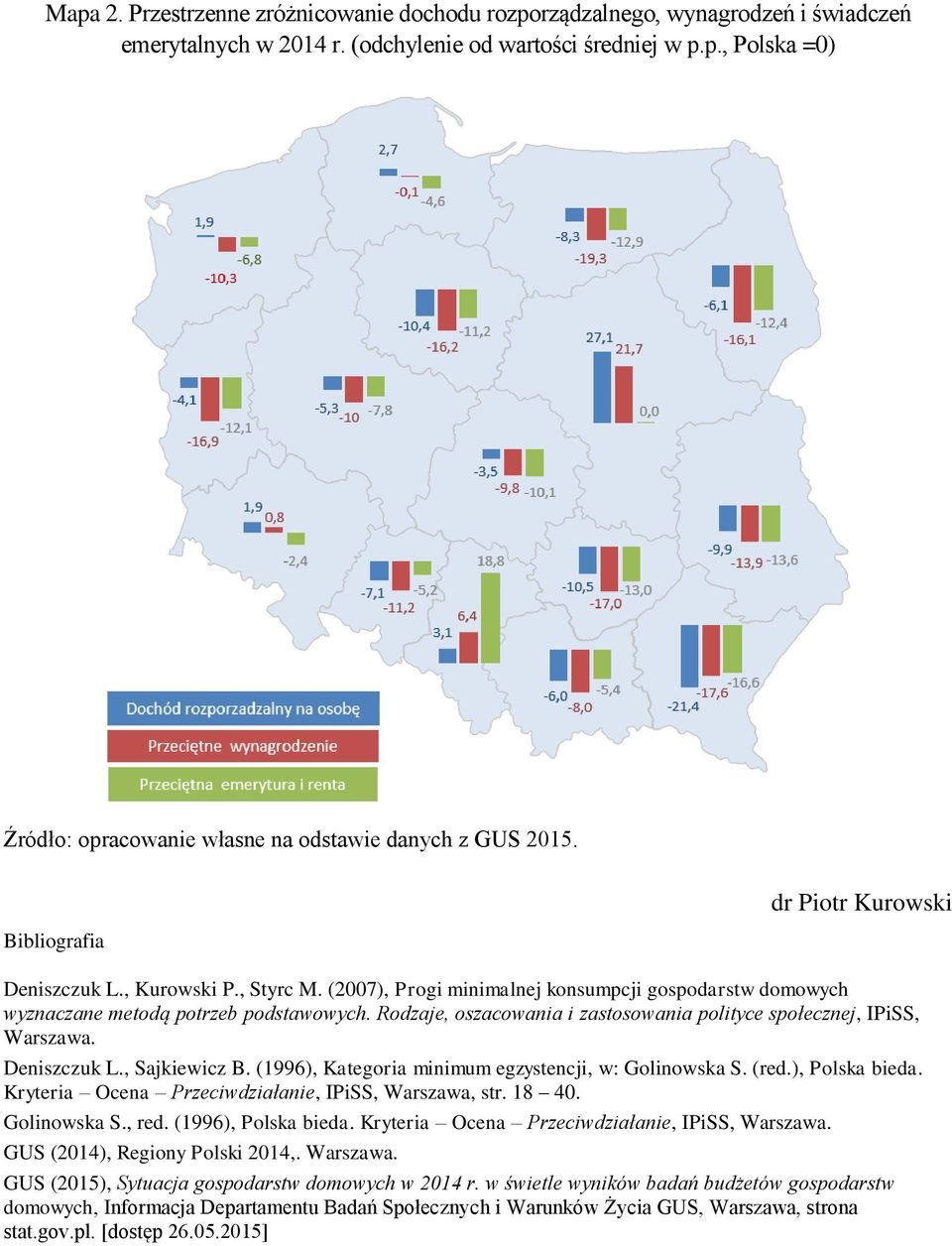 Rodzaje, oszacowania i zastosowania polityce społecznej, IPiSS, Warszawa. Deniszczuk L., Sajkiewicz B. (1996), Kategoria minimum egzystencji, w: Golinowska S. (red.), Polska bieda.