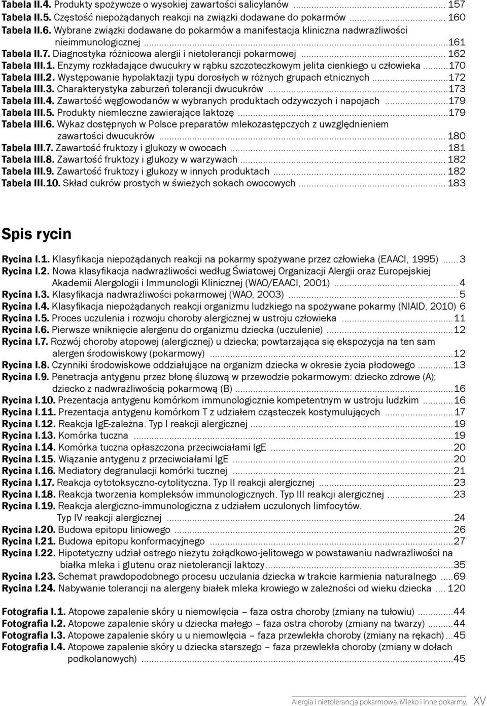 .. 162 Tabela III.1. Enzymy rozkładające dwucukry w rąbku szczoteczkowym jelita cienkiego u człowieka...170 Tabela III.2. Występowanie hypolaktazji typu dorosłych w różnych grupach etnicznych.