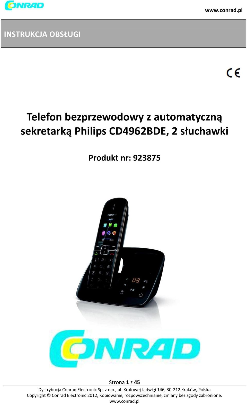 sekretarką Philips CD4962BDE, 2