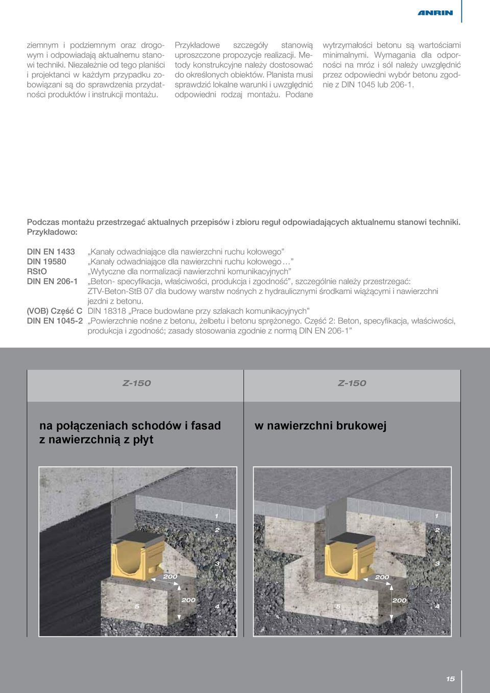 Przykładowe szczegóły stanowią uproszczone propozycje realizacji. Metody konstrukcyjne należy dostosować do określonych obiektów.