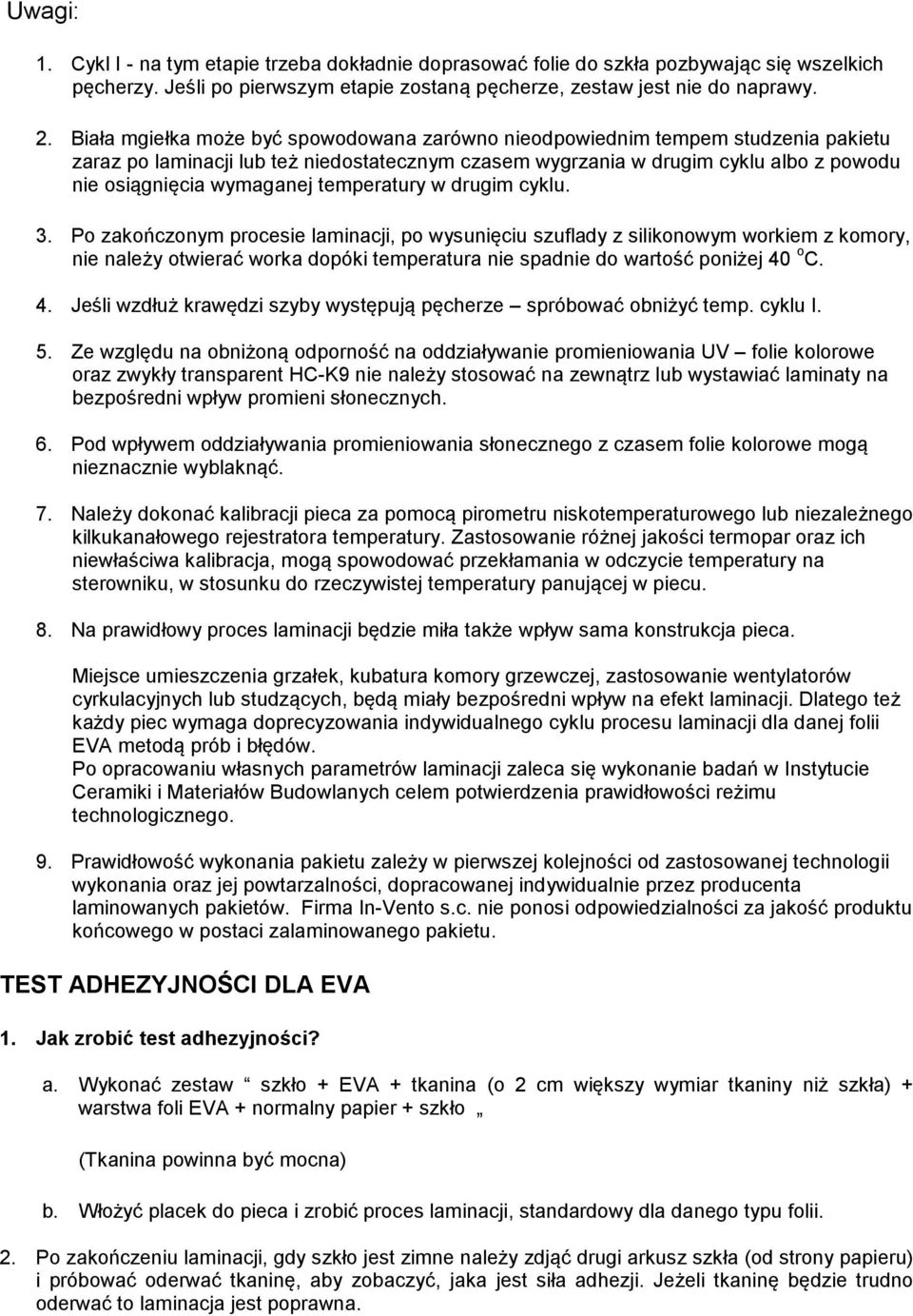 temperatury w drugim cyklu. 3.