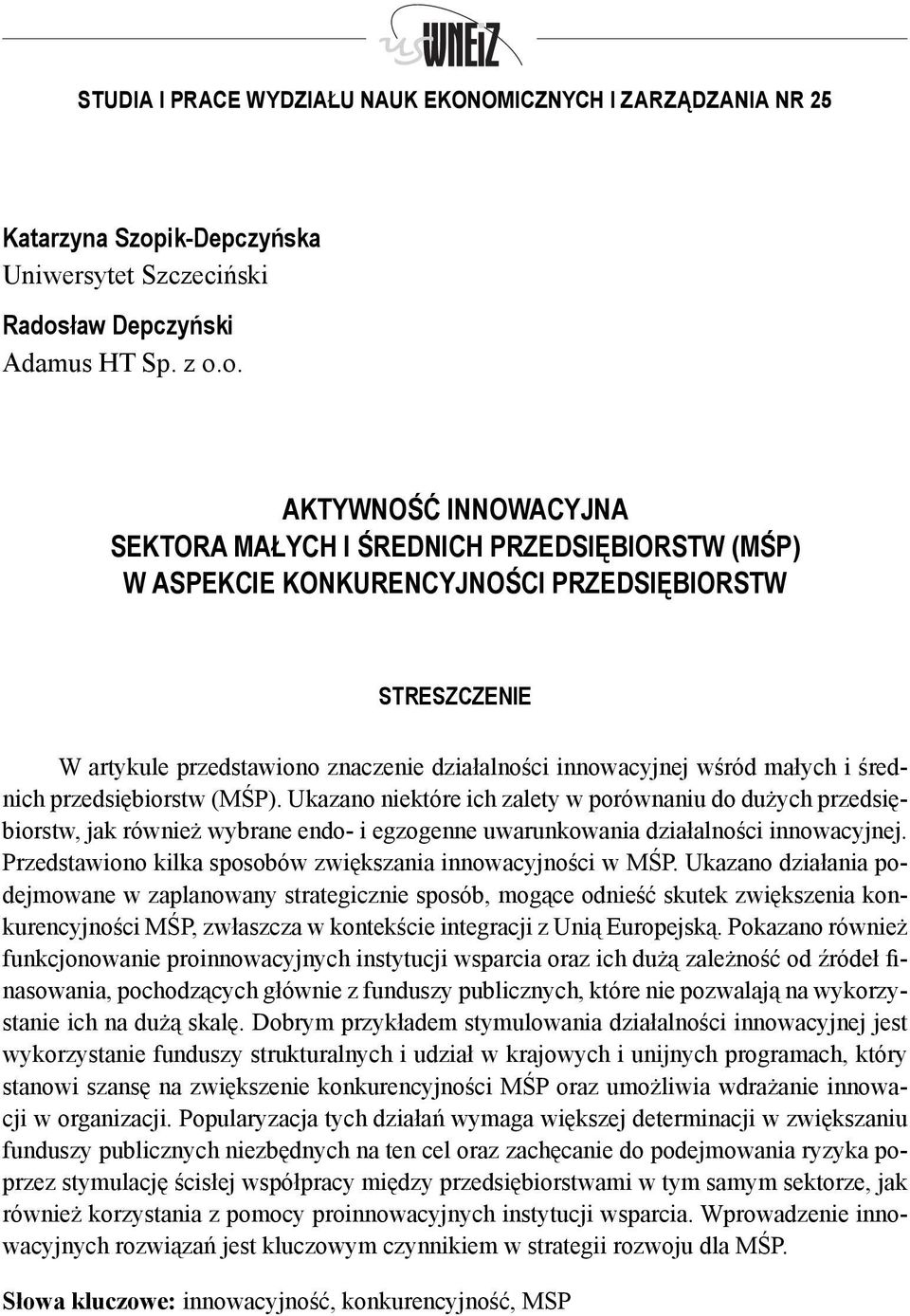 ław Depczyński Adamus HT Sp. z o.