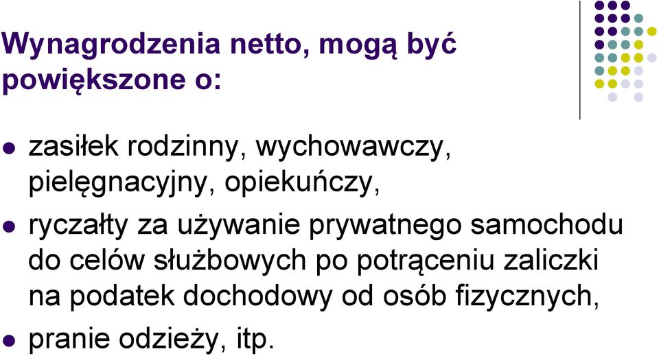 prywatnego samochodu do celów służbowych po potrąceniu