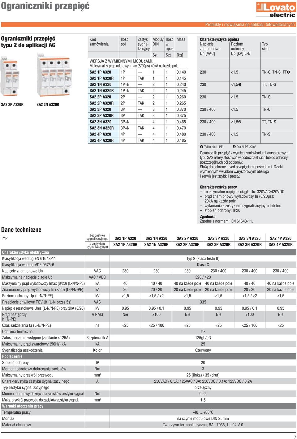 SA2 1P A320 1P 1 1 0,140 SA2 1P A320R 1P TAK 1 1 0,145 SA2 1N A320 1P+N 2 1 0,240 SA2 1N A320R 1P+N TAK 2 1 0,245 SA2 2P A320 2P 2 1 0,260 SA2 2P A320R 2P TAK 2 1 0,265 SA2 3P A320 3P 3 1 0,370 SA2