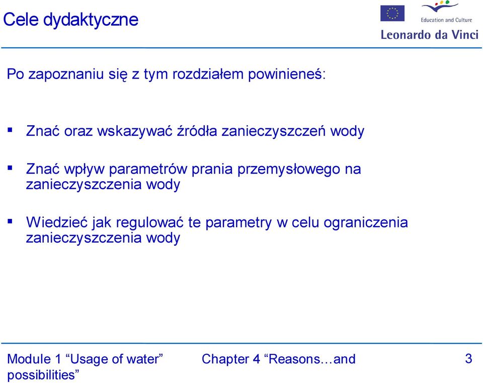 parametrów prania przemysłowego na zanieczyszczenia wody