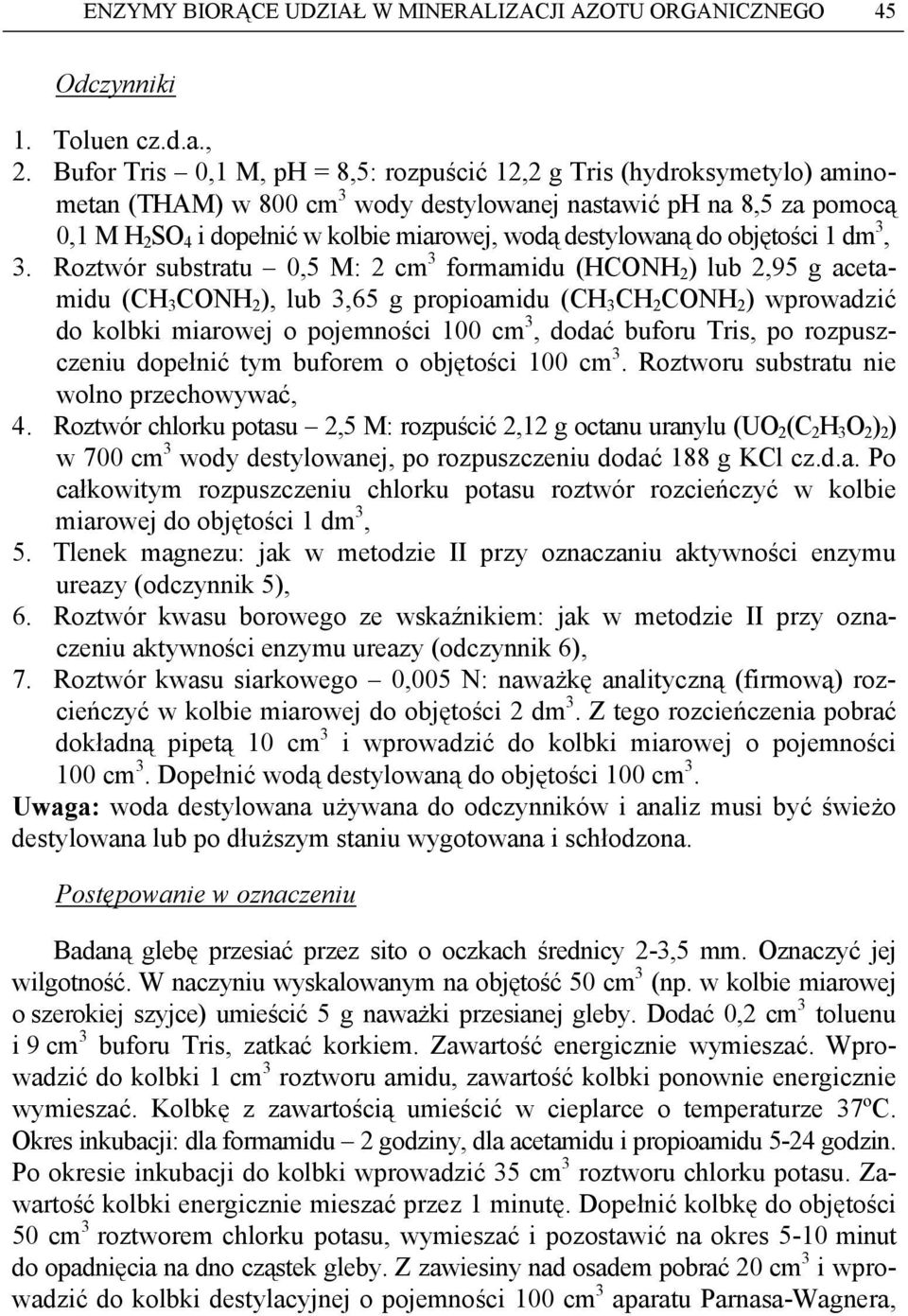 destylowaną do objętości 1 dm 3, 3.