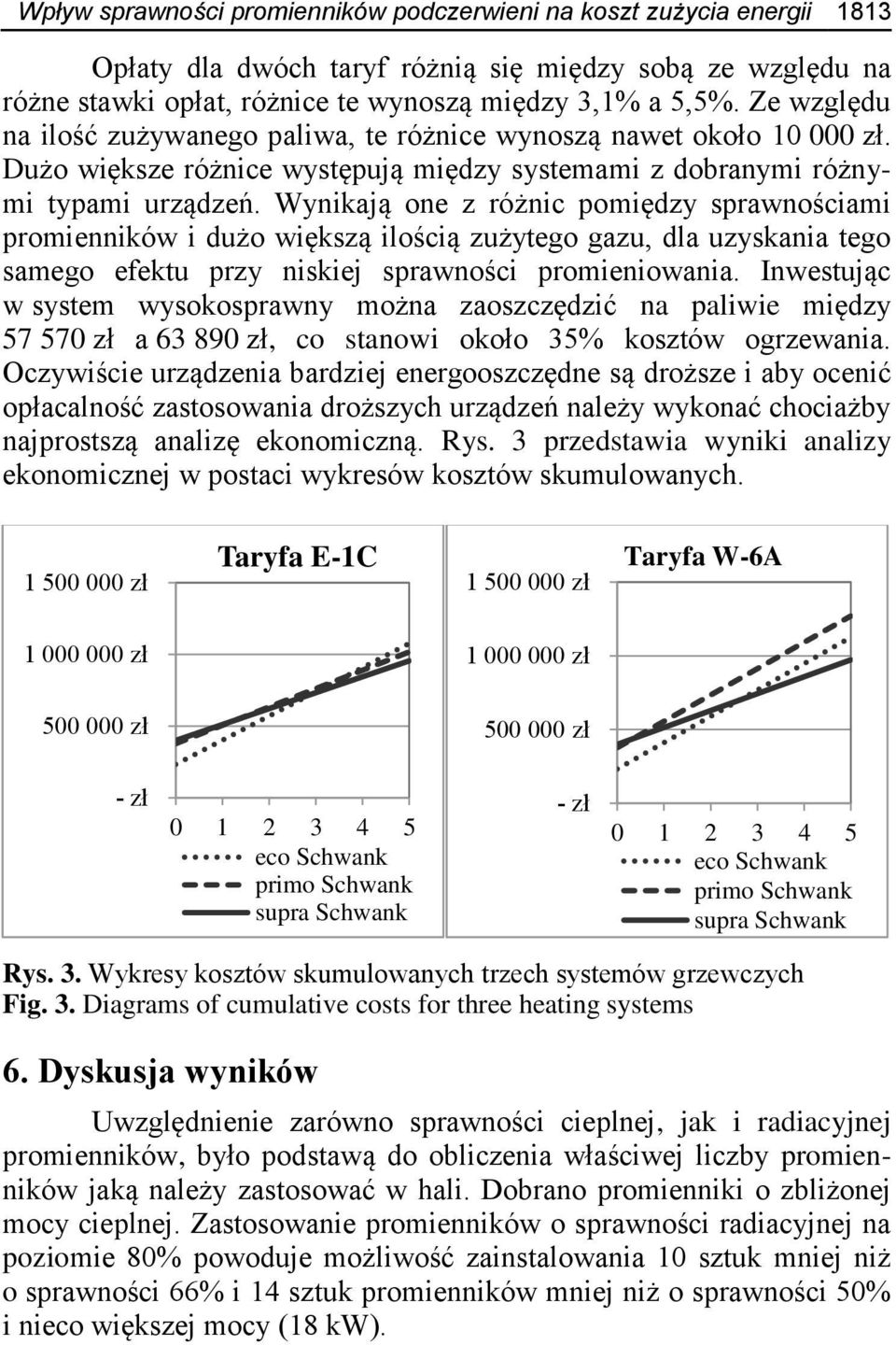Wynikają one z różnic pomiędzy sprawnościami promienników i dużo większą ilością zużytego gazu, dla uzyskania tego samego efektu przy niskiej sprawności promieniowania.