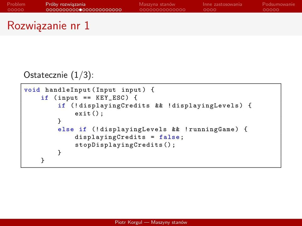 displayinglevels ) { exit (); else if (! displayinglevels &&!