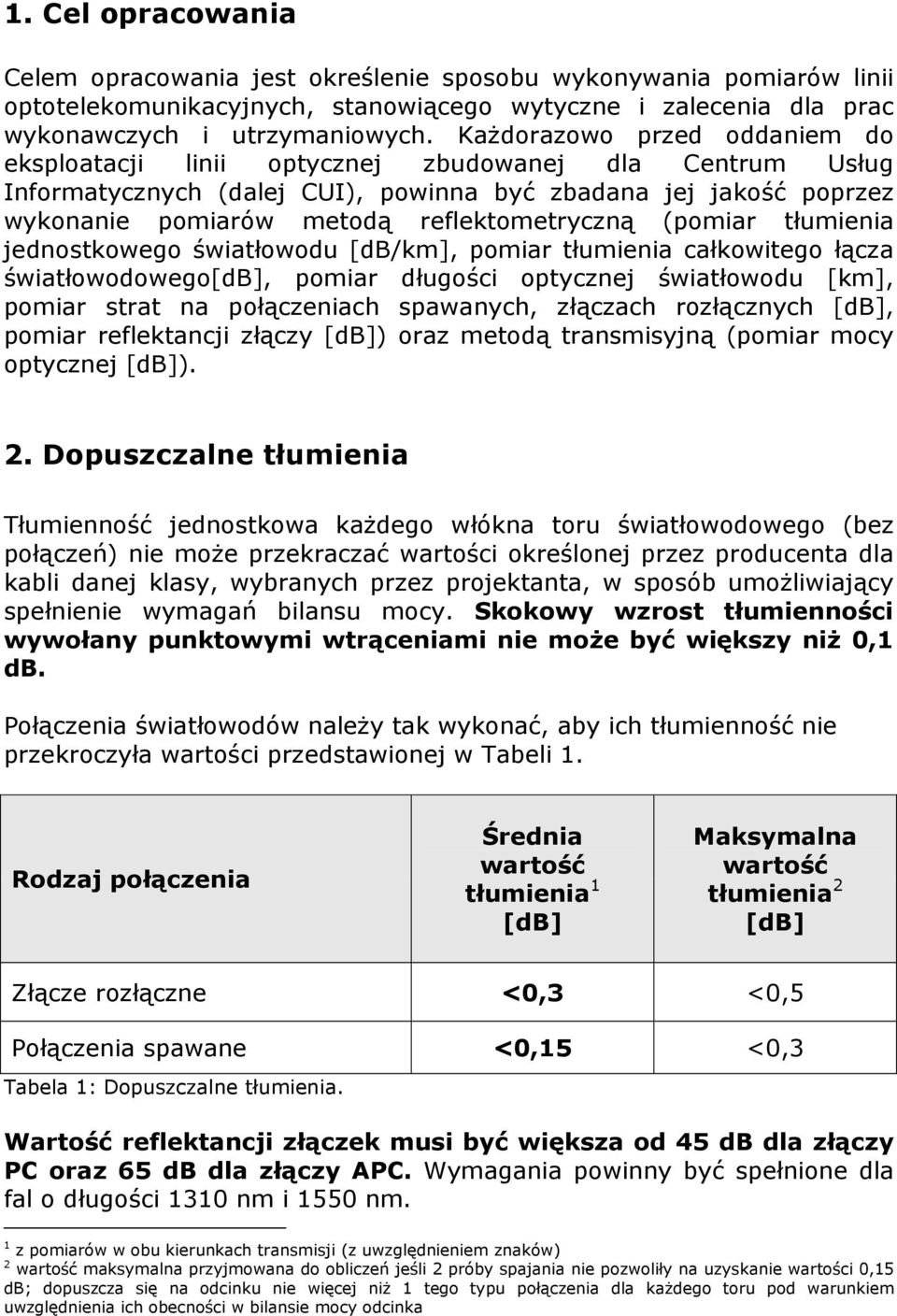 (pomiar tłumienia jednostkowego światłowodu [db/km], pomiar tłumienia całkowitego łącza światłowodowego, pomiar długości optycznej światłowodu [km], pomiar strat na połączeniach spawanych, złączach