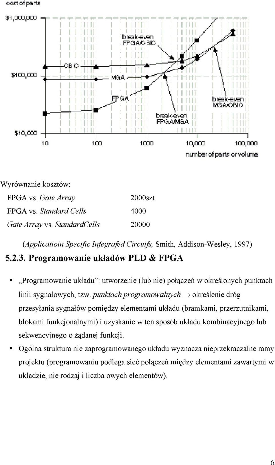 punktach programowalnych określenie dróg przesyłania sygnałów pomiędzy elementami układu (bramkami, przerzutnikami, blokami funkcjonalnymi) i uzyskanie w ten sposób układu kombinacyjnego