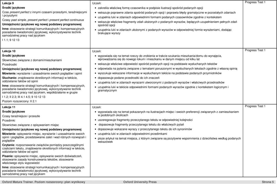 uzupełnia luki w zdaniach odpowiednimi formami podanych czasowników zgodnie z kontekstem wskazuje właściwe fragmenty zdań ułożonych z podanych wyrazów, będących uzupełnieniem pełnych zdań spośród