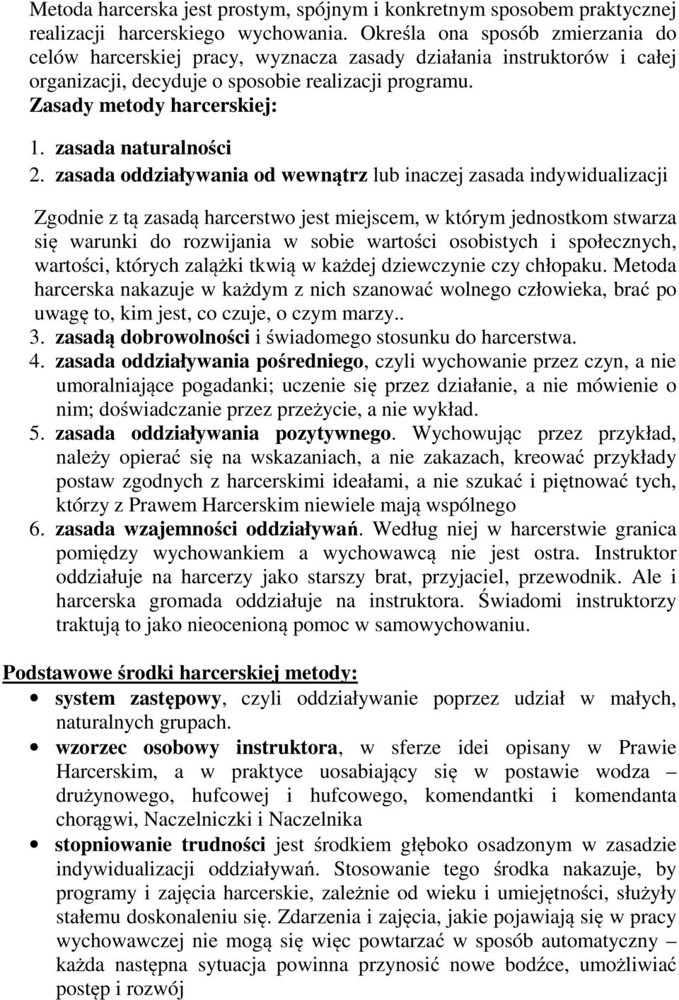 zasada naturalności 2.