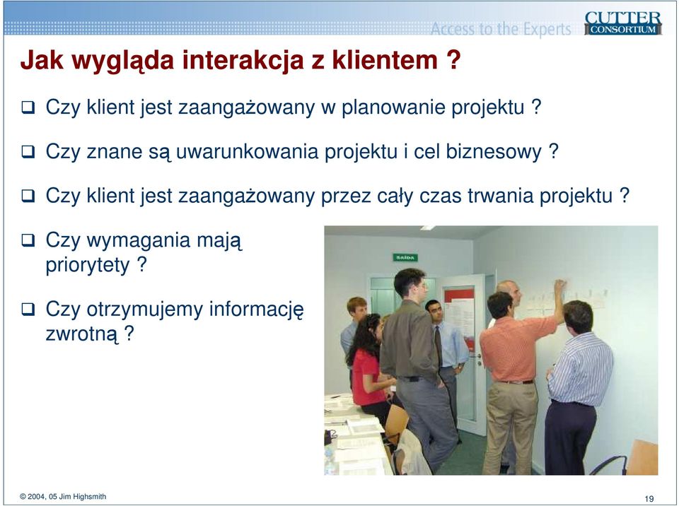 Czy znane są uwarunkowania projektu i cel biznesowy?