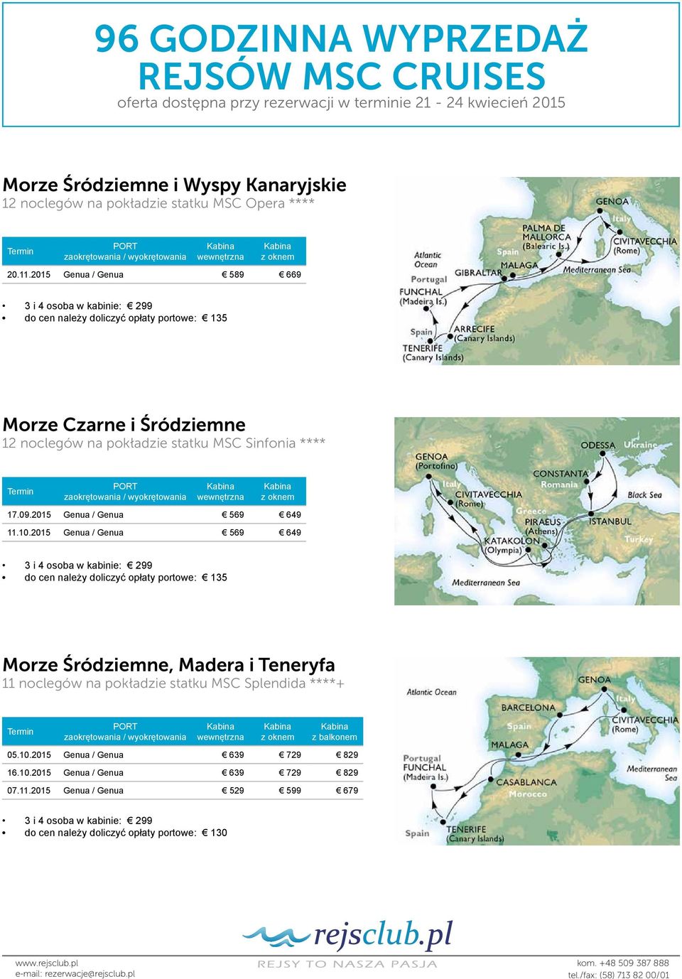 Sinfonia **** 17.09.2015 Genua / Genua 569 649 11.10.