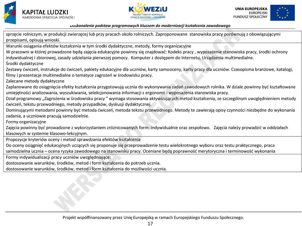 stanowiska pracy, środki ochrony indywidualnej i zbiorowej, zasady udzielania pierwszej pomocy. Komputer z dostępem do Internetu, Urządzenia multimedialne.